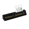 Rectangle Nameplate - Jet Black